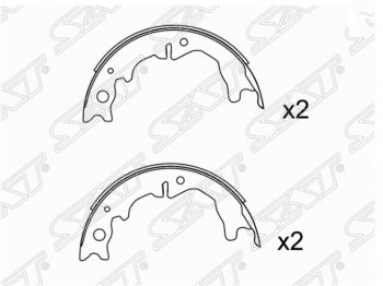 Колодки ручного тормоза SAT Toyota Mark 2 Blit универсал (2002-2007)