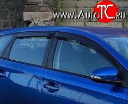 999 р. Комплект дефлекторов окон (ветровиков) 4 шт. 5 дв. (рестайлинг) Russtal Toyota Auris E150 хэтчбэк 5 дв. дорестайлинг (2006-2010)  с доставкой в г. Йошкар-Ола