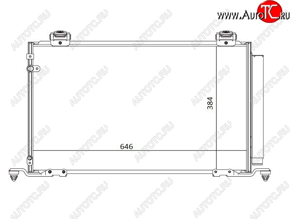 8 299 р. Радиатор кондиционера SAT  Toyota Avensis ( T250 седан,  T250 универсал) (2003-2008) дорестайлинг, дорестайлинг, рестайлинг, рестайлинг  с доставкой в г. Йошкар-Ола