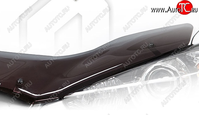 2 199 р. Дефлектор капота CA-Plastiс  Toyota Blade (2006-2012) хэтчбек (Classic полупрозрачный, Без надписи)  с доставкой в г. Йошкар-Ола