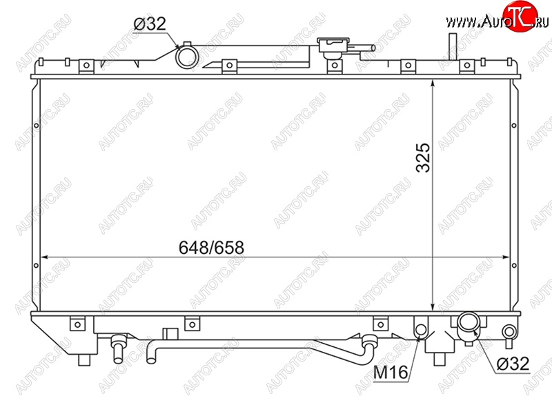 6 849 р. Радиатор двигателя (пластинчатый, МКПП/АКПП,	3SFE/3SGE/4SFE) SAT  Toyota Caldina ( T190,  T210) - Corona  T190  с доставкой в г. Йошкар-Ола