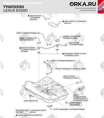 20 349 р. Бак топливный BAKPLAST (50 л., пластиковый) Toyota Camry XV40 дорестайлинг (2006-2008)  с доставкой в г. Йошкар-Ола. Увеличить фотографию 5