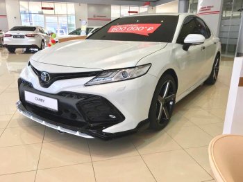 24 999 р. Решетка в передний бампер HEMMES  Toyota Camry  XV70 (2017-2021) дорестайлинг (неокрашенная)  с доставкой в г. Йошкар-Ола. Увеличить фотографию 2