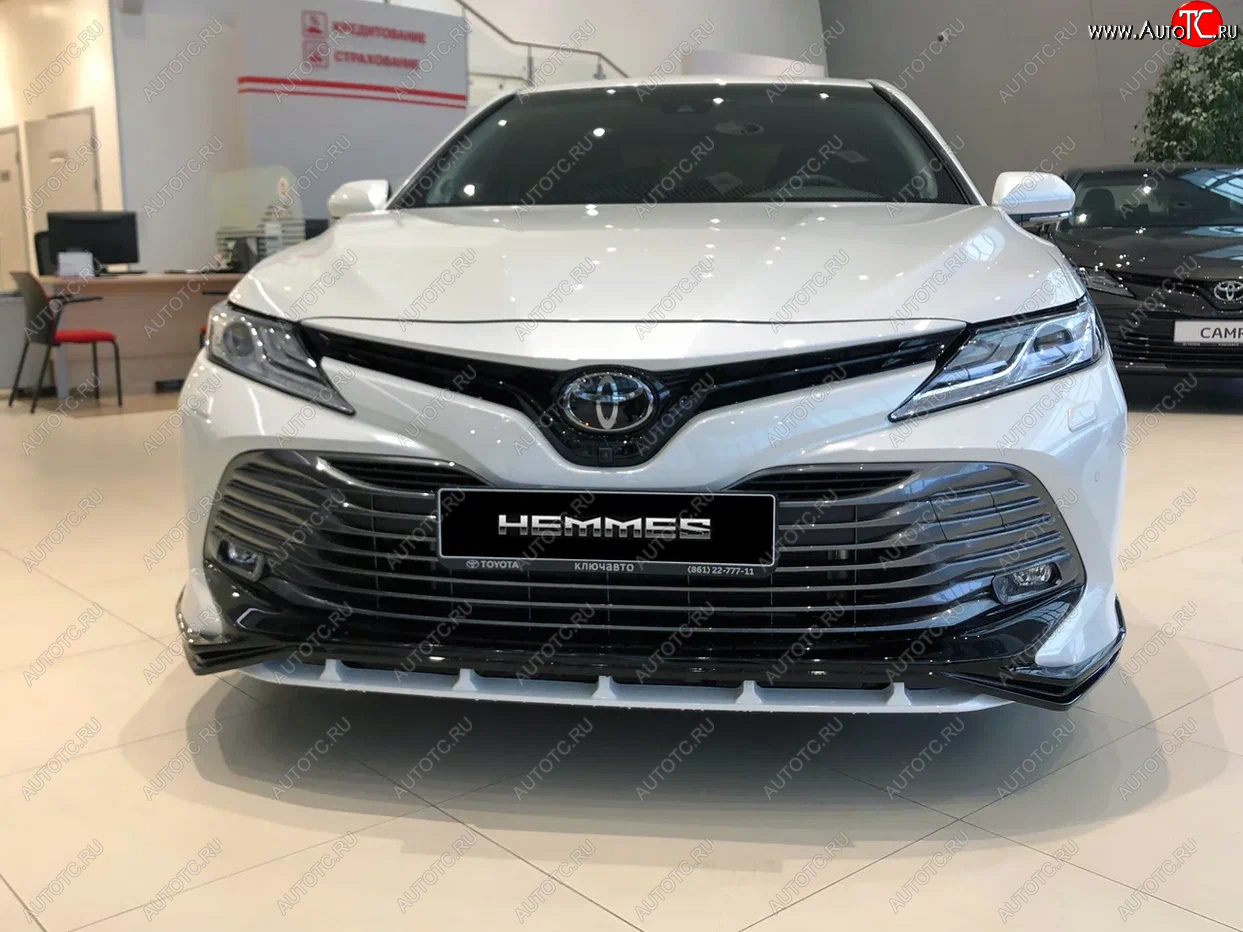 16 899 р. Накладка переднего бампера HEMMES  Toyota Camry  XV70 (2017-2021) дорестайлинг  с доставкой в г. Йошкар-Ола