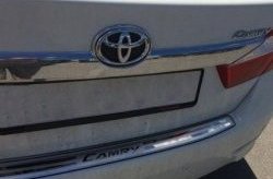 4 199 р. Защитная накладка на задний бампер СТ Toyota Camry XV55 1-ый рестайлинг (2014-2017)  с доставкой в г. Йошкар-Ола. Увеличить фотографию 2