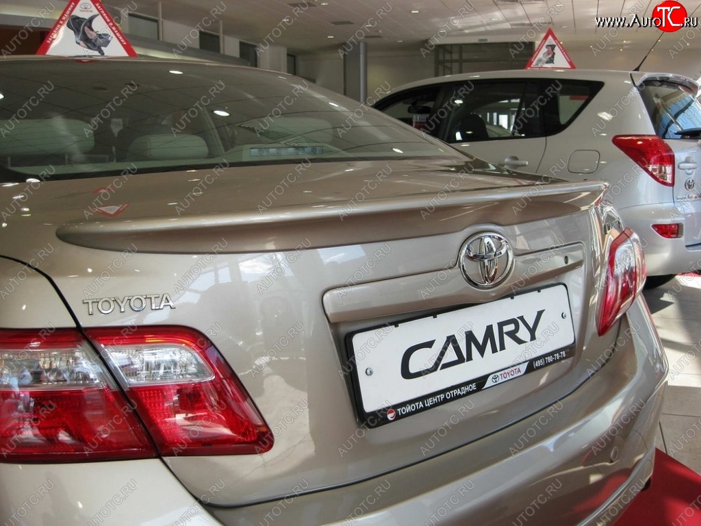 2 789 р. Лип спойлер ОEМ  Toyota Camry  XV40 (2009-2011) рестайлинг (Неокрашенный)  с доставкой в г. Йошкар-Ола