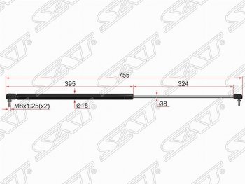 Газовый упор капота SAT Toyota Camry XV30 дорестайлинг (2001-2004)