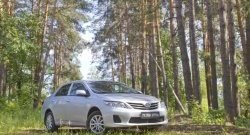 1 099 р. Реснички на фары RA Toyota Corolla E140 седан рестайлинг (2009-2013) (Неокрашенные)  с доставкой в г. Йошкар-Ола. Увеличить фотографию 2