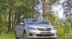 1 099 р. Реснички на фары RA Toyota Corolla E140 седан рестайлинг (2009-2013) (Неокрашенные)  с доставкой в г. Йошкар-Ола. Увеличить фотографию 3