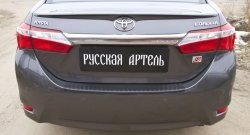 1 129 р. Защитная накладка на задний бампер RA Toyota Corolla E180 рестайлинг (2016-2019)  с доставкой в г. Йошкар-Ола. Увеличить фотографию 3