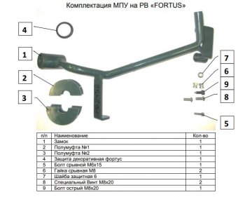 11 599 р. Замок рулевого вала FORTUS (бесштыревой) Toyota Fortuner AN160 дорестайлинг (2015-2020)  с доставкой в г. Йошкар-Ола. Увеличить фотографию 3