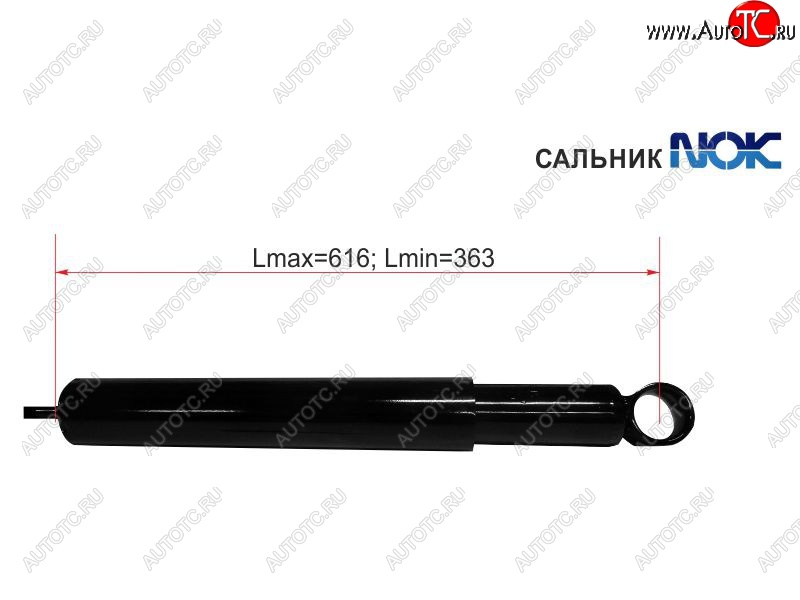 1 829 р. Амортизатор задний LH=RH SAT Toyota Gaia XM10 дорестайлинг (1998-2001)  с доставкой в г. Йошкар-Ола