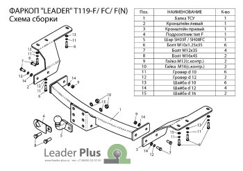 12 499 р. Фаркоп Лидер Плюс (съемный шар тип F, с нержавеющей пластиной) Toyota Highlander XU40 рестайлинг (2010-2013) (Без электропакета)  с доставкой в г. Йошкар-Ола. Увеличить фотографию 2