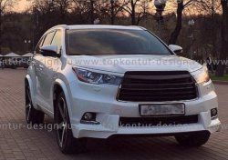 12 999 р. Комплект накладок на колёсные арки TopKontur Design Toyota Highlander XU50 дорестайлинг (2013-2017)  с доставкой в г. Йошкар-Ола. Увеличить фотографию 2