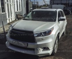 5 399 р. Решётка радиатора TopKontur Design Toyota Highlander XU50 дорестайлинг (2013-2017)  с доставкой в г. Йошкар-Ола. Увеличить фотографию 5