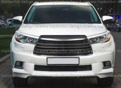 5 399 р. Решётка радиатора TopKontur Design Toyota Highlander XU50 дорестайлинг (2013-2017)  с доставкой в г. Йошкар-Ола. Увеличить фотографию 7