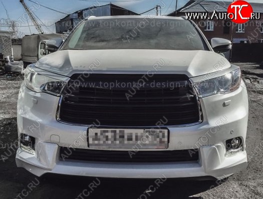 5 399 р. Решётка радиатора TopKontur Design Toyota Highlander XU50 дорестайлинг (2013-2017)  с доставкой в г. Йошкар-Ола