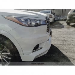 2 199 р. Реснички на фары TopKontur Design Toyota Highlander XU50 дорестайлинг (2013-2017) (Неокрашенные)  с доставкой в г. Йошкар-Ола. Увеличить фотографию 4