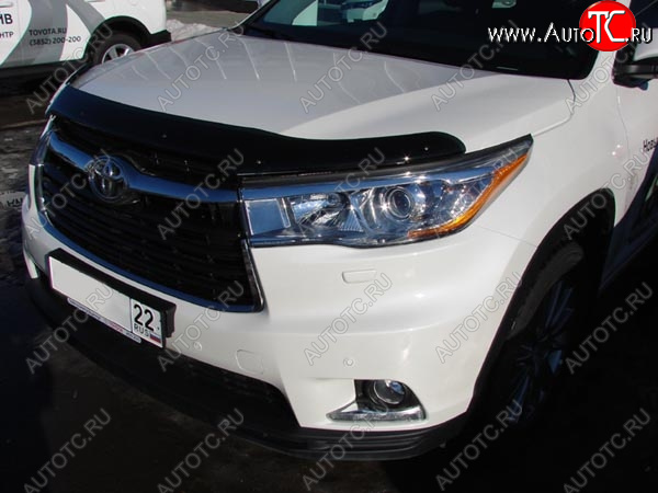 3 699 р. Дефлектор капота SIM Toyota Highlander XU50 дорестайлинг (2013-2017)  с доставкой в г. Йошкар-Ола