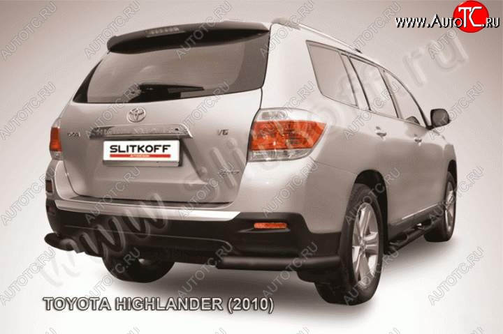 9 549 р. Уголки d57  Toyota Highlander  XU40 (2010-2013) рестайлинг (Цвет: серебристый)  с доставкой в г. Йошкар-Ола