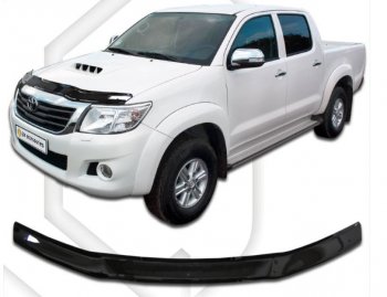 Дефлектор капота CA-Plastiс Toyota (Тойота) Hilux (Хайлюкс)  AN20,AN30 (2011-2016) AN20,AN30  2-ой рестайлинг