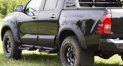 3 499 р. Брызговики под расширители колесных арок с выносом 50 мм RA Toyota Hilux AN120 дорестайлинг (2016-2020)  с доставкой в г. Йошкар-Ола. Увеличить фотографию 4