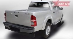 9 899 р. Пороги из алюминиевого профиля Souz-96 Toyota Hilux AN20,AN30  2-ой рестайлинг (2011-2016)  с доставкой в г. Йошкар-Ола. Увеличить фотографию 2