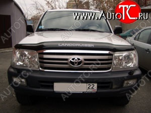 3 689 р. Дефлектор капота NovLine-Autofamily Toyota Land Cruiser 100 1-ый рестайлинг (2002-2005)  с доставкой в г. Йошкар-Ола