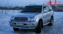 14 984 р. Защита переднего бампера одинарная Souz-96 (d76) Toyota Land Cruiser 100 дорестайлинг (1998-2002)  с доставкой в г. Йошкар-Ола. Увеличить фотографию 1