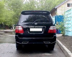 13 449 р. Задний бампер HUNTER  Toyota Land Cruiser  100 (1998-2002) дорестайлинг (Неокрашенный)  с доставкой в г. Йошкар-Ола. Увеличить фотографию 1