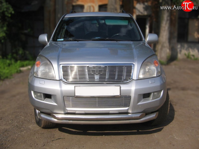 6 999 р. Декоративная вставка решетки радиатора (без знака) Berkut Toyota Land Cruiser Prado J120 (2002-2009)  с доставкой в г. Йошкар-Ола