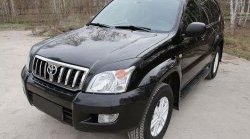 1 249 р. Реснички RA на фары  Toyota Land Cruiser Prado  J120 (2002-2009) (Неокрашенные)  с доставкой в г. Йошкар-Ола. Увеличить фотографию 2