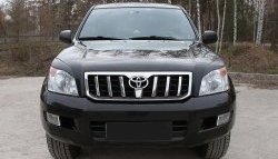 1 249 р. Реснички RA на фары  Toyota Land Cruiser Prado  J120 (2002-2009) (Неокрашенные)  с доставкой в г. Йошкар-Ола. Увеличить фотографию 3