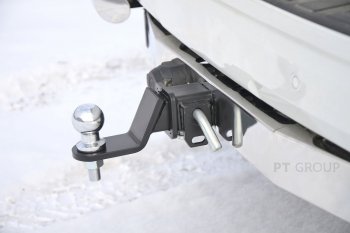 15 249 р. Фаркоп Petroil Tuning (съемный квадрат) Toyota Land Cruiser Prado J150 2-ой рестайлинг (2017-2020)  с доставкой в г. Йошкар-Ола. Увеличить фотографию 3