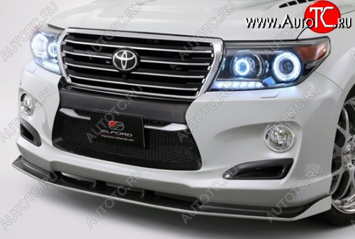 16 649 р. Элерон под передний бампер ELFORD SUV NEO Toyota Land Cruiser 200 1-ый рестайлинг (2012-2015) (Неокрашенная)  с доставкой в г. Йошкар-Ола