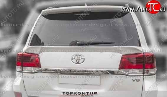 8 149 р. Спойлер TopKontur Design (нижний) Toyota Land Cruiser 200 1-ый рестайлинг (2012-2015) (Неокрашенный)  с доставкой в г. Йошкар-Ола