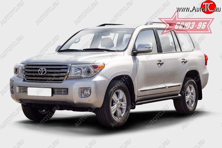 9 499 р. Декоративный элемент воздухозаборника Souz-96 (d16) Toyota Land Cruiser 200 1-ый рестайлинг (2012-2015)  с доставкой в г. Йошкар-Ола