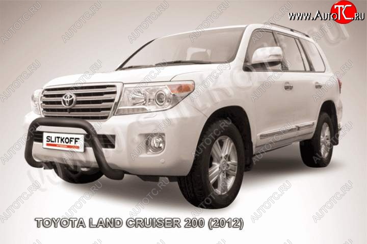 20 599 р. Кенгурятник d76 низкий мини Toyota Land Cruiser 200 1-ый рестайлинг (2012-2015) (Цвет: серебристый)  с доставкой в г. Йошкар-Ола