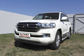 Защита переднего бампер Slitkoff Toyota Land Cruiser 200 2-ой рестайлинг (2015-2021)