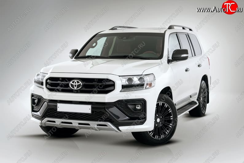 54 999 р. Бампер передний THOR Toyota Land Cruiser 200 2-ой рестайлинг (2015-2021) (Неокрашенный)  с доставкой в г. Йошкар-Ола