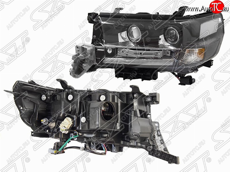 26 999 р. Левая фара передняя SAT LED EXECUTIVE BLACK/WHITE  Toyota Land Cruiser  200 (2015-2021) 2-ой рестайлинг  с доставкой в г. Йошкар-Ола