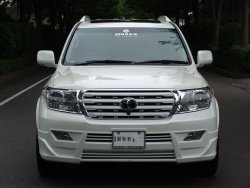 11 949 р. Накладка на передний бампер BRANEW Toyota Land Cruiser 200 дорестайлинг (2007-2012) (Неокрашенная)  с доставкой в г. Йошкар-Ола. Увеличить фотографию 3