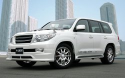 16 649 р. Накладка на передний бампер JAOS  Toyota Land Cruiser  200 (2007-2012) дорестайлинг (Неокрашенная)  с доставкой в г. Йошкар-Ола. Увеличить фотографию 1