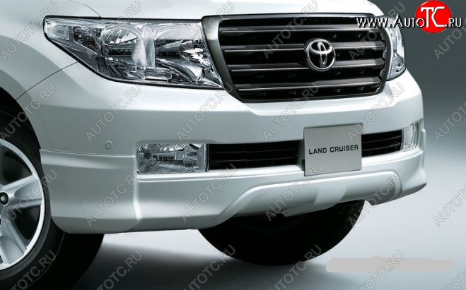 9 299 р. Накладка на передний бампер ORIGINAL Toyota Land Cruiser 200 дорестайлинг (2007-2012) (Неокрашенная)  с доставкой в г. Йошкар-Ола