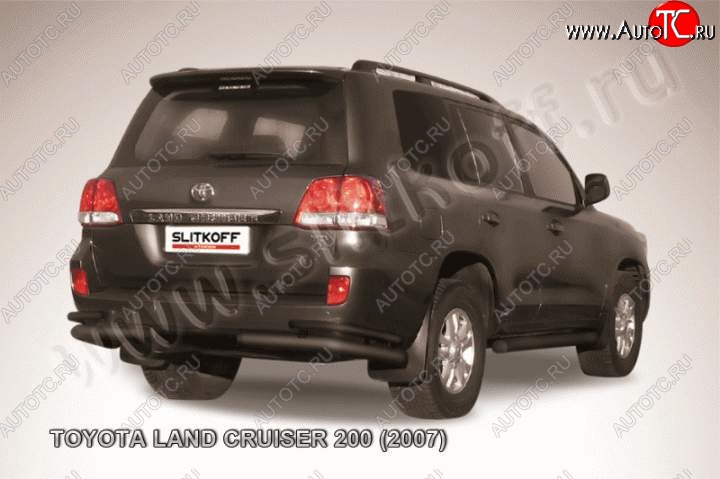 13 099 р. Уголки d76+d42 двойные  Toyota Land Cruiser  200 (2007-2012) дорестайлинг (Цвет: серебристый)  с доставкой в г. Йошкар-Ола