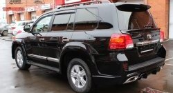 8 149 р. Накладка Wald Black Bison на заднюю дверь автомобиля Toyota Land Cruiser 200 дорестайлинг (2007-2012) (Большая накладка)  с доставкой в г. Йошкар-Ола. Увеличить фотографию 6