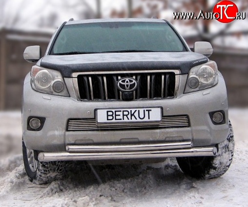 6 599 р. Декоративная вставка воздухозаборника Berkut Toyota Land Cruiser Prado J150 дорестайлинг (2009-2013)  с доставкой в г. Йошкар-Ола