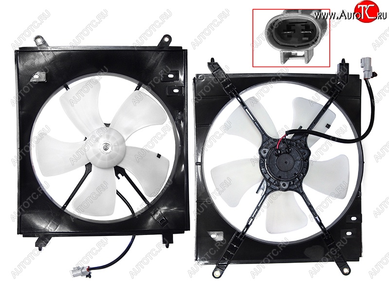 5 849 р. Вентилятор радиатора в сборе (5SFNE/5SFE) SAT Toyota Mark 2 Qualis седан (1997-2002)  с доставкой в г. Йошкар-Ола