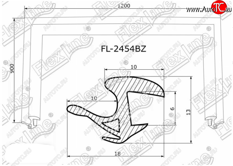 2 569 р. Молдинг лобового стекла FlexLine Toyota Prius XW20 дорестайлинг (2003-2005)  с доставкой в г. Йошкар-Ола