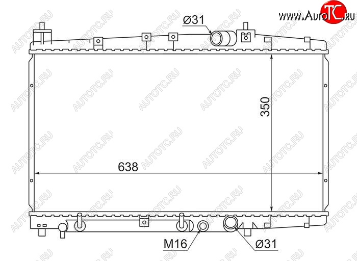 10 399 р. Радиатор двигателя SAT Toyota Probox (2002-2014)  с доставкой в г. Йошкар-Ола